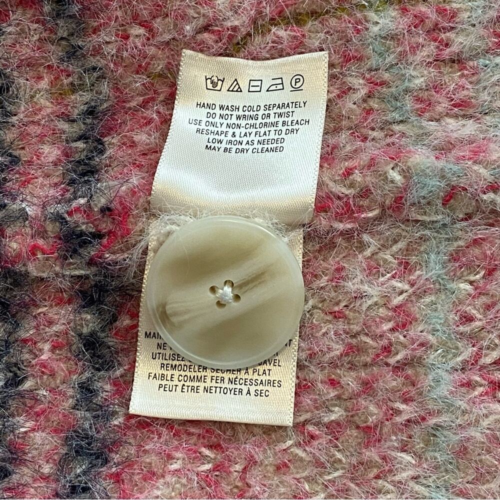 ANTHROPOLOGIE Maeve Aurelia Cozy Plaid Sweater Jacket Supper Soft - Picture 14 of 14